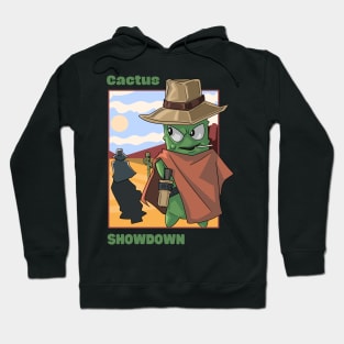 western cowboy cactus outlaw Hoodie